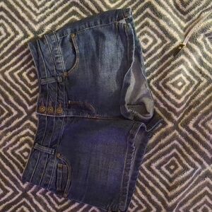 Blue Spice Dark Blue Jean Shorts